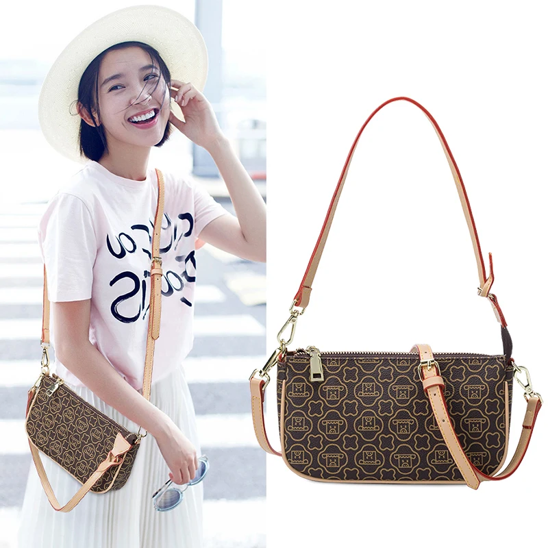 

Brand designer PU leather shoulder bag messenger bag women's 2021 simple fashion shoulder bag ladies luxury small handbag travel