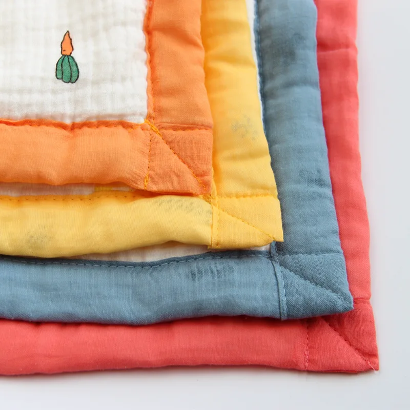 покрывало стеганое 100% детское Хлопковое одеяло муслиновые покрывала для малышей