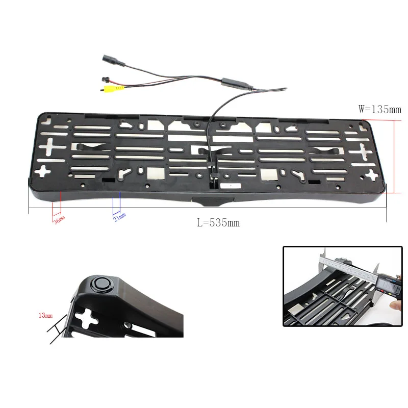 Европейская Автомобильная рамка для номерного знака CCD передняя камеры с одной