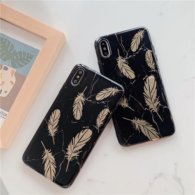 Роскошный чехол для телефона Bronzing Rose iPhone 11 Pro Max XR X XS MAX 6s 7 8 Plus силиконовая задняя