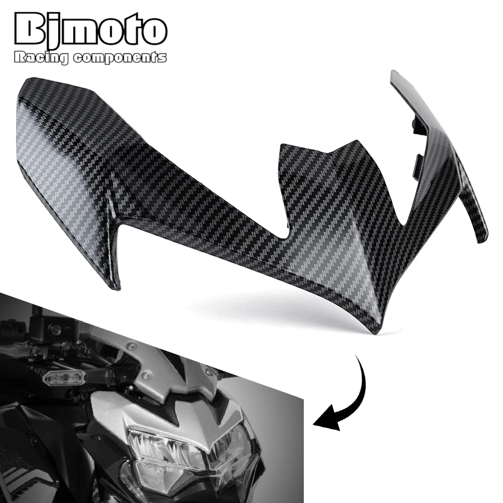 

Motorcycle Front Headlight Headlamp Upper Beak Nose Extension Cowl Top Cover For KAWASAKI Z900 Z 900 2020-2021