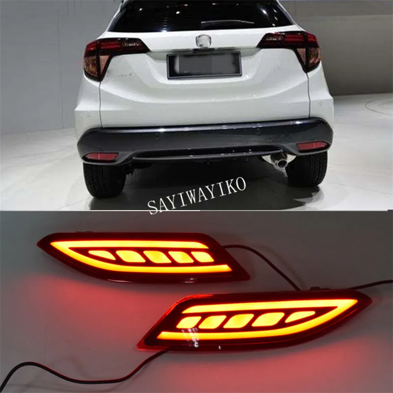 1 комплект для Honda HRV HR-V- светодиодный DRL отражатель светодиодный задний противотуманный фонарь бампер светильник s тормозной светильник сигнал поворота