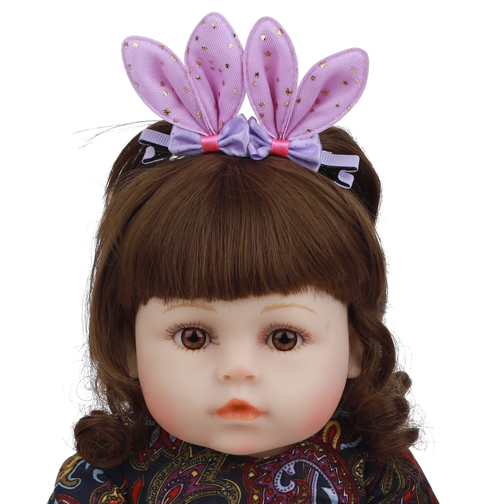 Прекрасная кукла-Реборн 48 см силиконовая полное тело Реалистичная принцесса 18