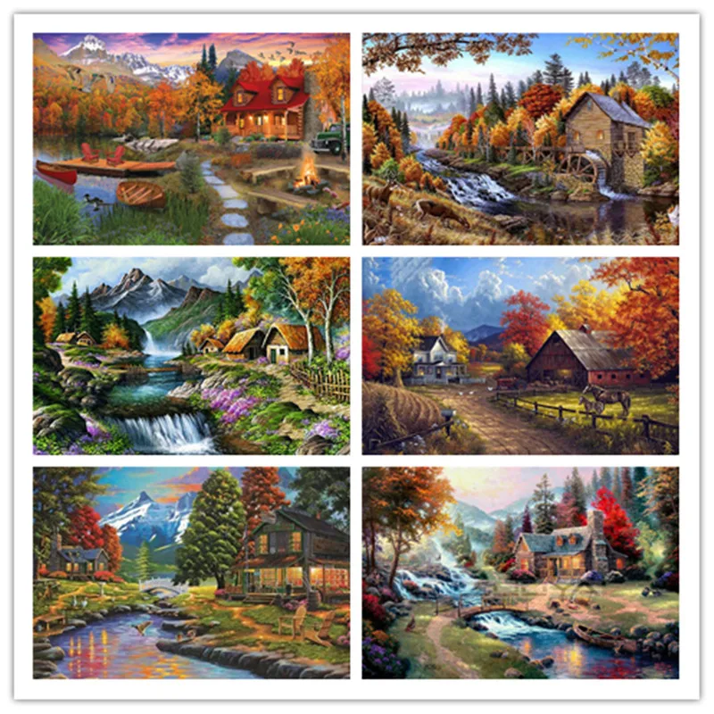 5D алмазная живопись сделай сам дом полный набор для вышивки крестиком вышивка