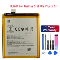100 original replacement phone battery blp637 3300mah for oneplus 5 5t one plus 5 5t genuine phone battery with free tools