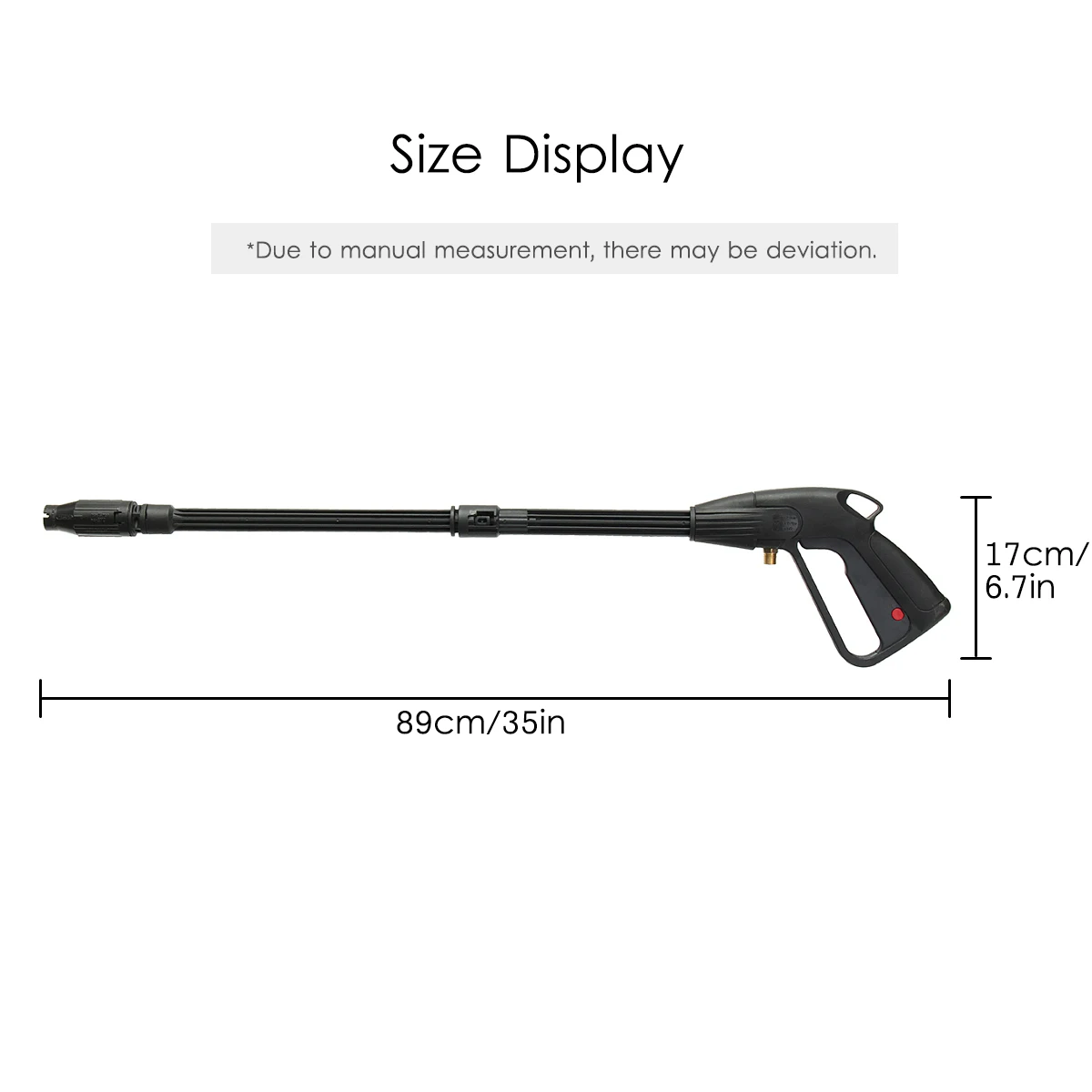 

High Pressure Washer Gun High Power Washer Water Spray Gun with Long Wand 160bar Cleaning Tool for Washing Car Machine