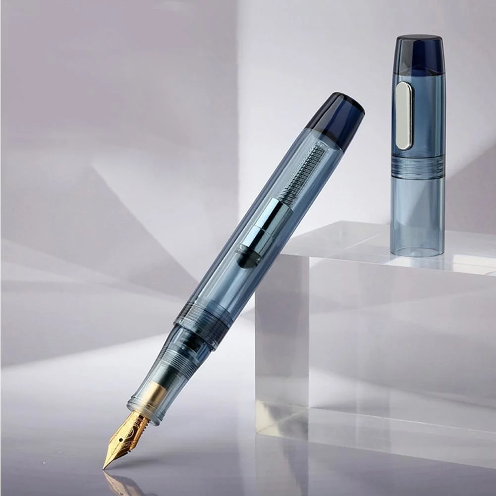 

Large capacity transparent ball point pen, elegant ball point pen design, high quality with dropper, pen tip ink, good gift