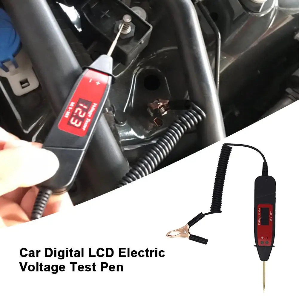 

HOT SALE Voltage Meter Pen Car Circuit Universal 5-36V LCD Digital Circuit Tester Scanner Power Probe Automotive Diagnostic Tool