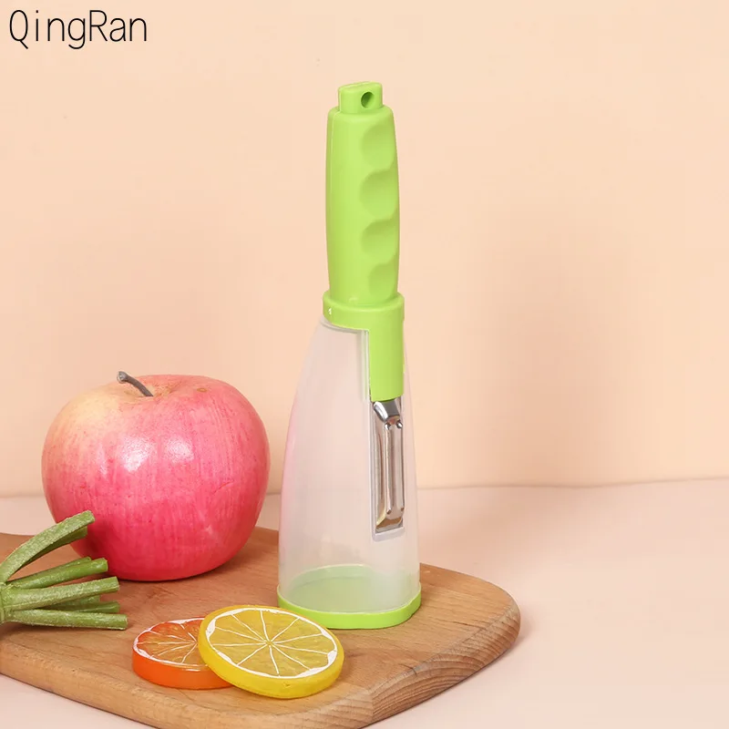 

2021 New Vegetable Fruit Multi-function Peeler with Rubbish Box Storage Type Paring Knife Creative Peeler Kitchen Accessories