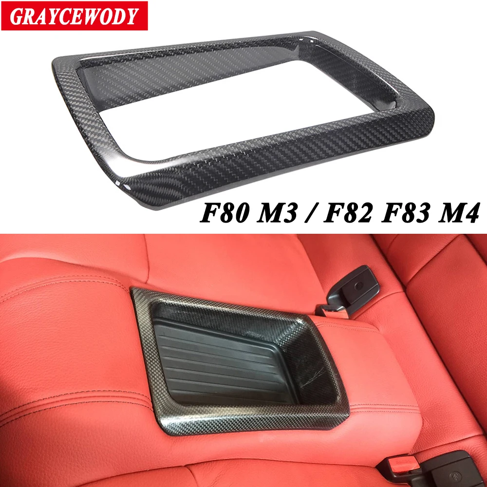 

Корзина для хранения на задние сиденья из углеродного волокна, коробка для хранения, чехол, вставной тип, молдинги для салона автомобиля BMW ...