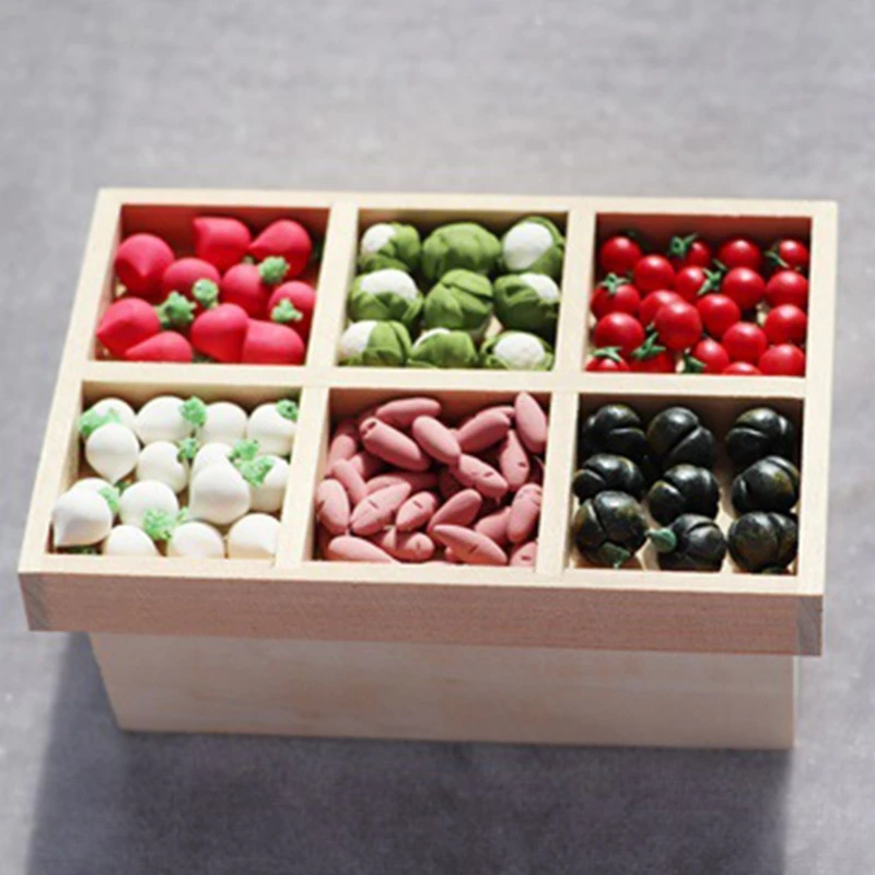 

Wooden 1:12 Scale Dollhouse Miniature Supermarket Shelves for Food Drink Display Furniture Toys Dollhouse Fruit Shelf