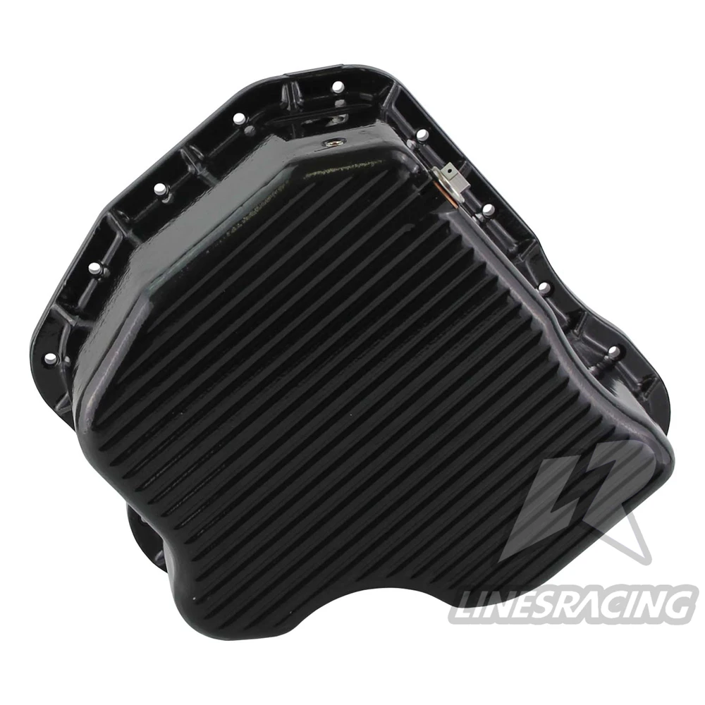 

Высокая емкость литого алюминиевого масла Пан подходит для 2001-2010 6.6L LB7 LLY LBZ LMM Duramax черный/серебристый