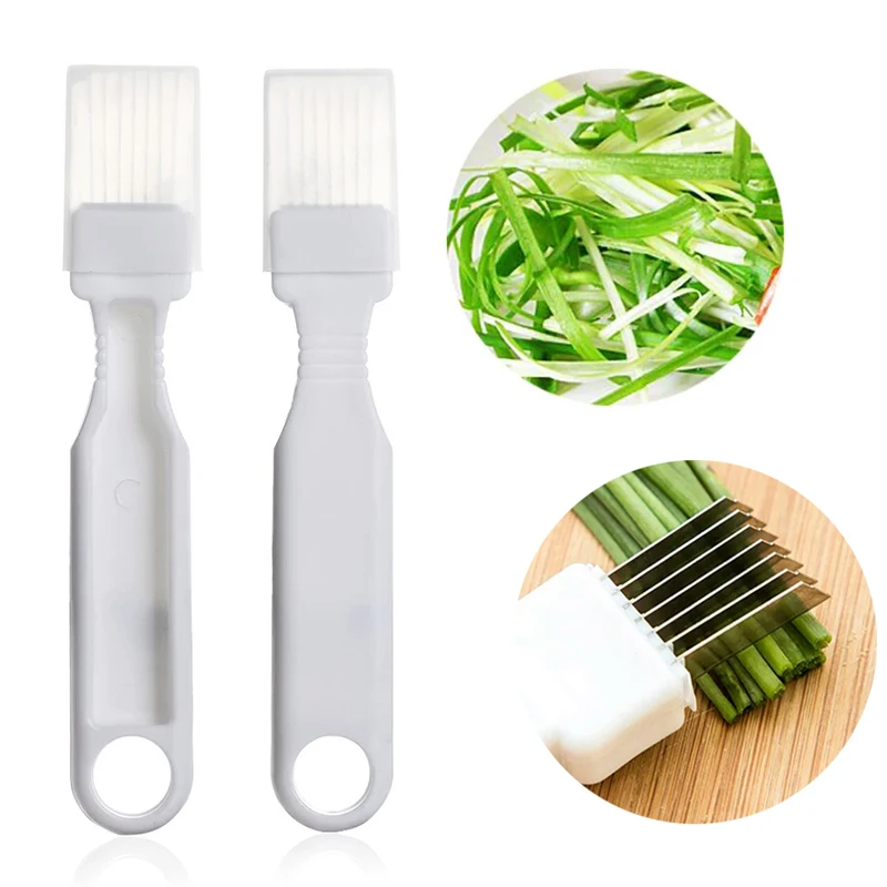 Овощерезка для лука из нержавеющей стали острый резак нож овощей зеленый лук