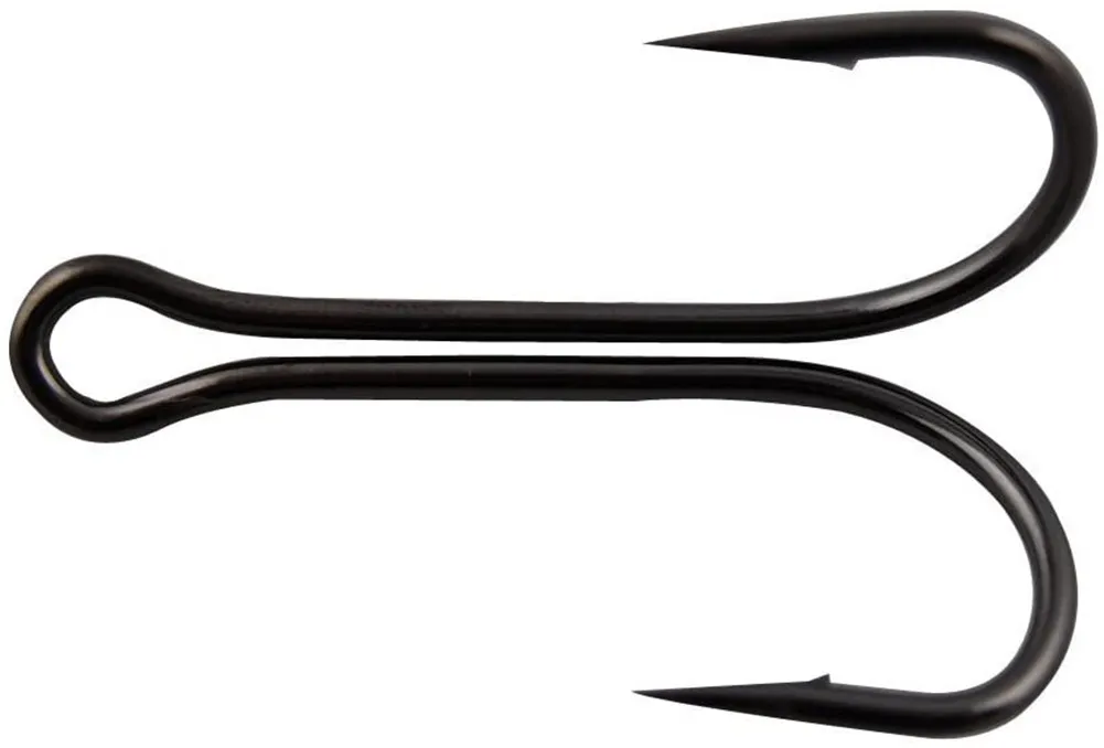 Двойной рыболовный крючок 100 шт|barbed hook|double hookhook black |