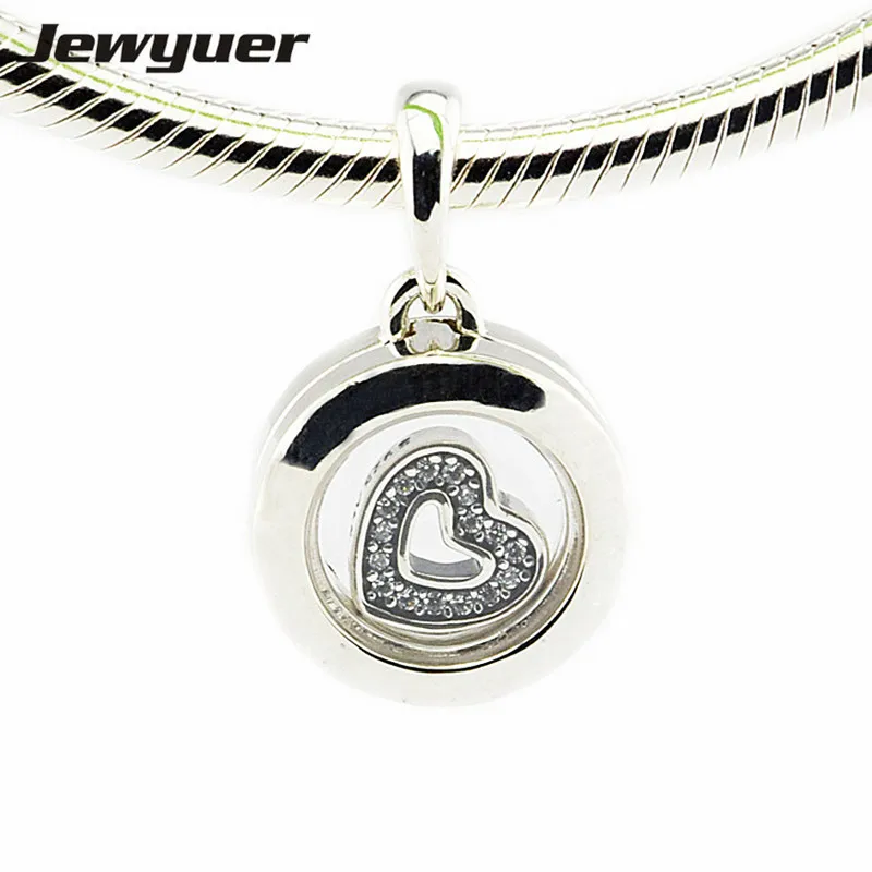 Серебряный плавающий медальон Очаровательные Подвески из стерлингового серебра