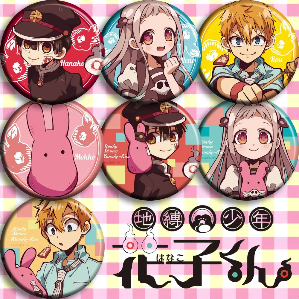 

Brdwn Toilet Bound Hanako Kun Yugi Amane Nene Yashiro Minamoto Kou Yugi Tsukasa Cosplay Badge