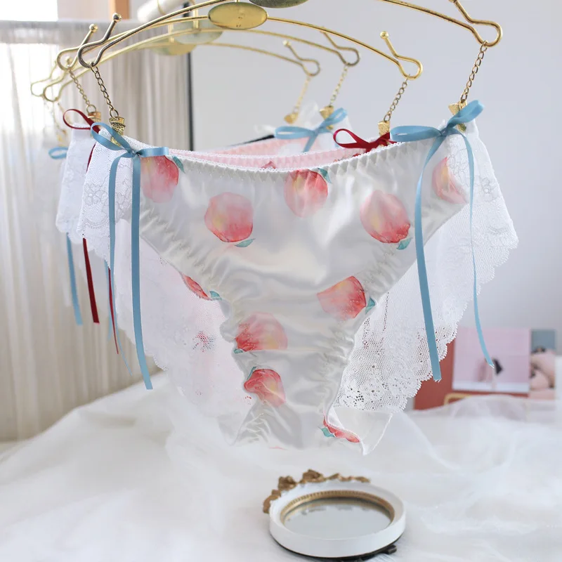 peack pink Женские трусы со звездами, трусики-кюлоты, японское сексуальное кружевное красивое женское нижнее белье для девочек, горячая распродажа, прозрачные трусики - Цвет: peack pink