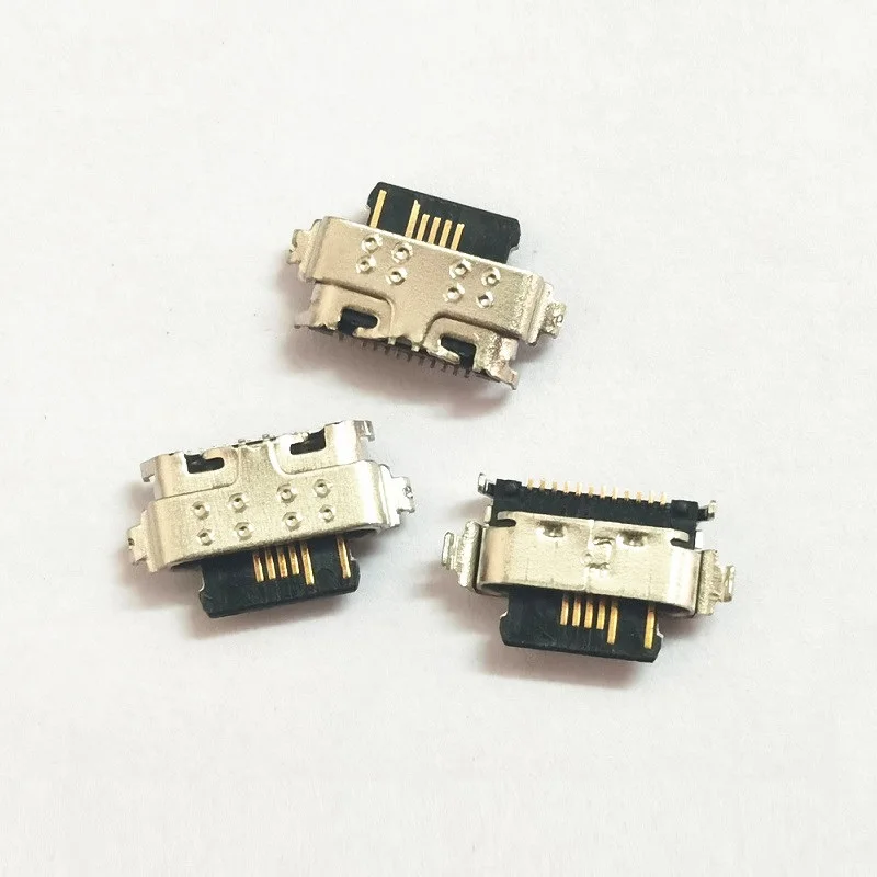 100 шт./лот микро-USB разъем для зарядки подключения док-станции Alcatel 3X 2019 5048 5048A 5048U