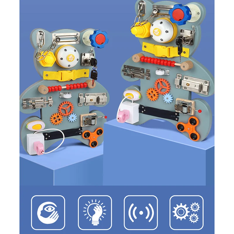 

Детская игрушка Монтессори, занятая доска, кубическая Пряжка, тренировочная ранняя развивающая сенсорная доска для развития малышей