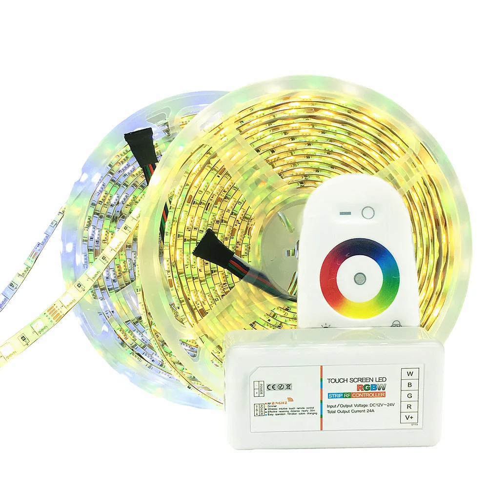 12 В 5050 Светодиодная лента RGB / RGBW /RGBWW сенсорный экран Цвет сменный гибкий