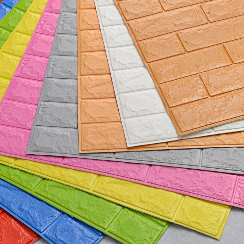 Самоклеящиеся 3D-Наклейки для стен 5 мм имитация кирпича мрамора тиснение сделай