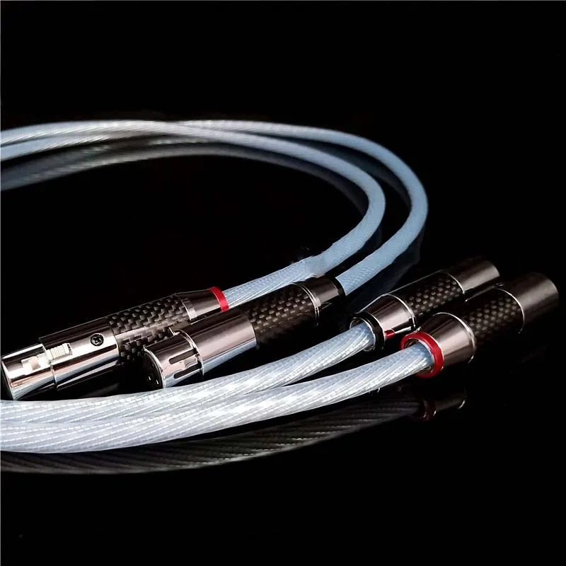 Кабель Audiocrast Hifi neutrik XLR кабель Hi-end 5NOCC с покрытием из чистого серебра Hi-Fi 2 папа-2
