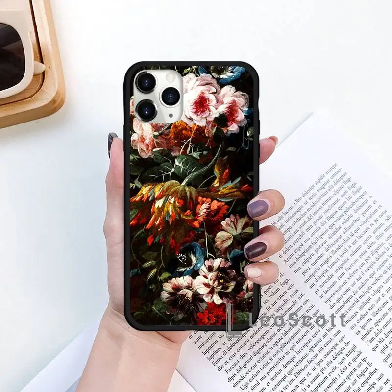 

flower Butterfly In Vase Art Fundas Phone Case for iPhone 11 12 mini pro XS MAX 8 7 6 6S Plus X 5S SE 2020 XR
