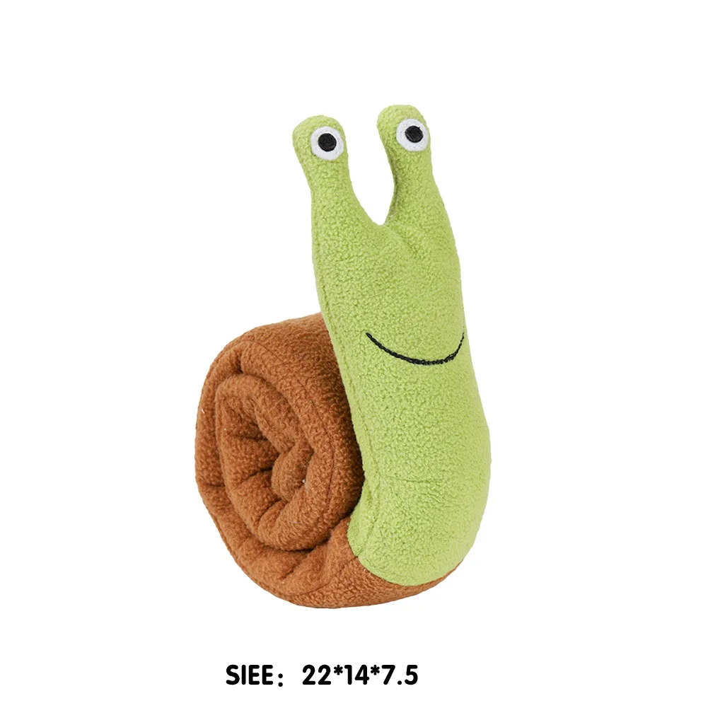 Медленно Еда обучение Улитка флис мягкий Pet интерактивные звук пазл игрушка для