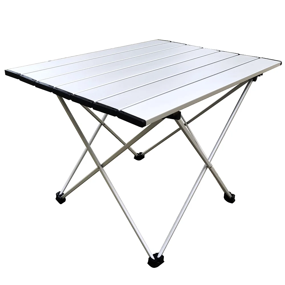 

Single Large Ultra-light Portable Camping Folding Table With Storage Bag + Net Pocket, Waterproof And Non-slip