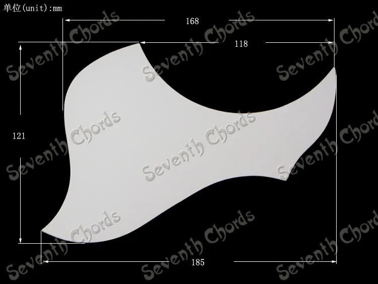 

2 Pcs Bird Shape Pickguard Pick Guard Anti-scratch Plate for 40 " 41 " Folk Acoustic Guitar. - White & Brown for choose