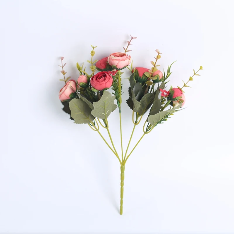 1 букет чайных роз ваз для рождественских украшений дома свадебные декоративные