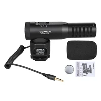 comica cvm sv20 professional full metal stereo on camera microphone system for dslr camera smartphone