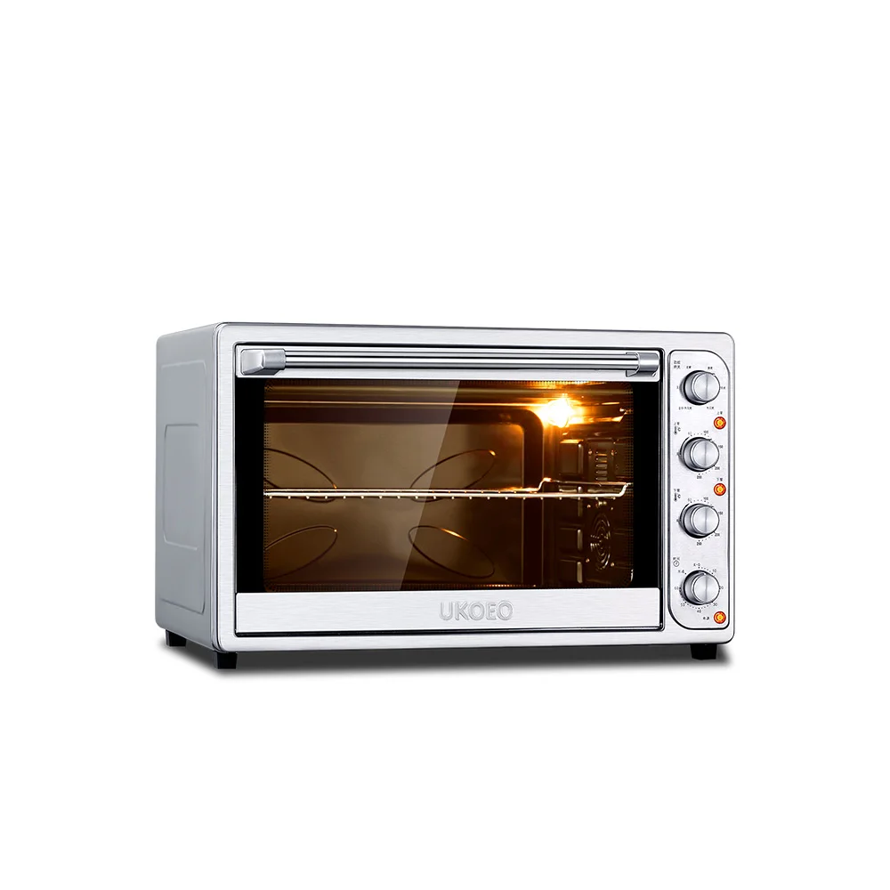 ukoeo hbd 1002 electric oven 100l stainless steel large capacity hotsale commercial oven with 360° grilling fork free global shipping