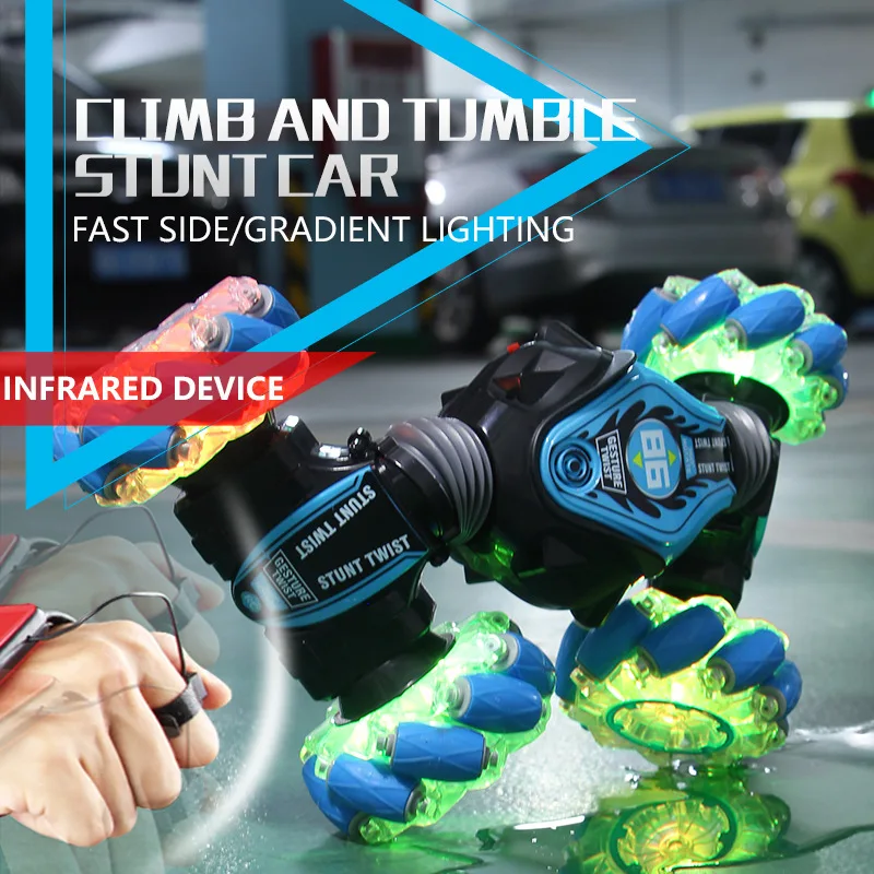 

Children's 2.4G Remote-control Automobile Carbon Fiber Body Deformation Torsion Stunt Toy Off-road Vehicle Toys for Boys