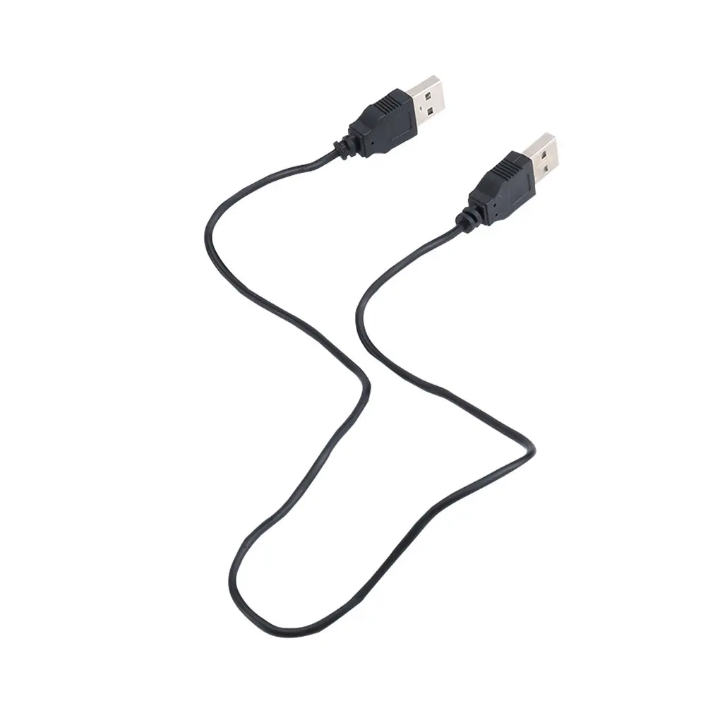 

USB 2,0 Adaptador de Cable de datos para PC y telfono inteligente, Conector de extensin macho a macho, negro, 400mm(L)