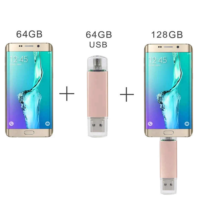 Высокая скорость 3 в 1 OTG Тип C 128 ГБ usb2.0 флэш-накопитель USB флеш-накопитель