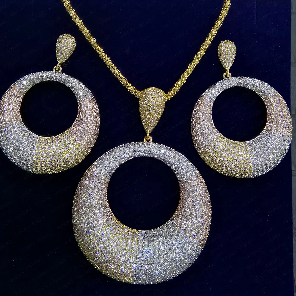 GODKI Специальное предложение Серебряный цветок 2 шт. Ювелирные наборы для женщин