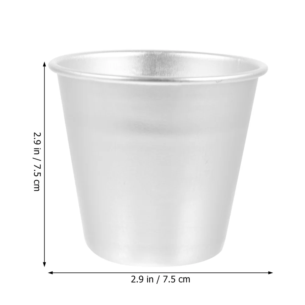 

15pcs Durable Aluminum Alloy Cake Molds Pudding Molds Baking Supplies (Silver)