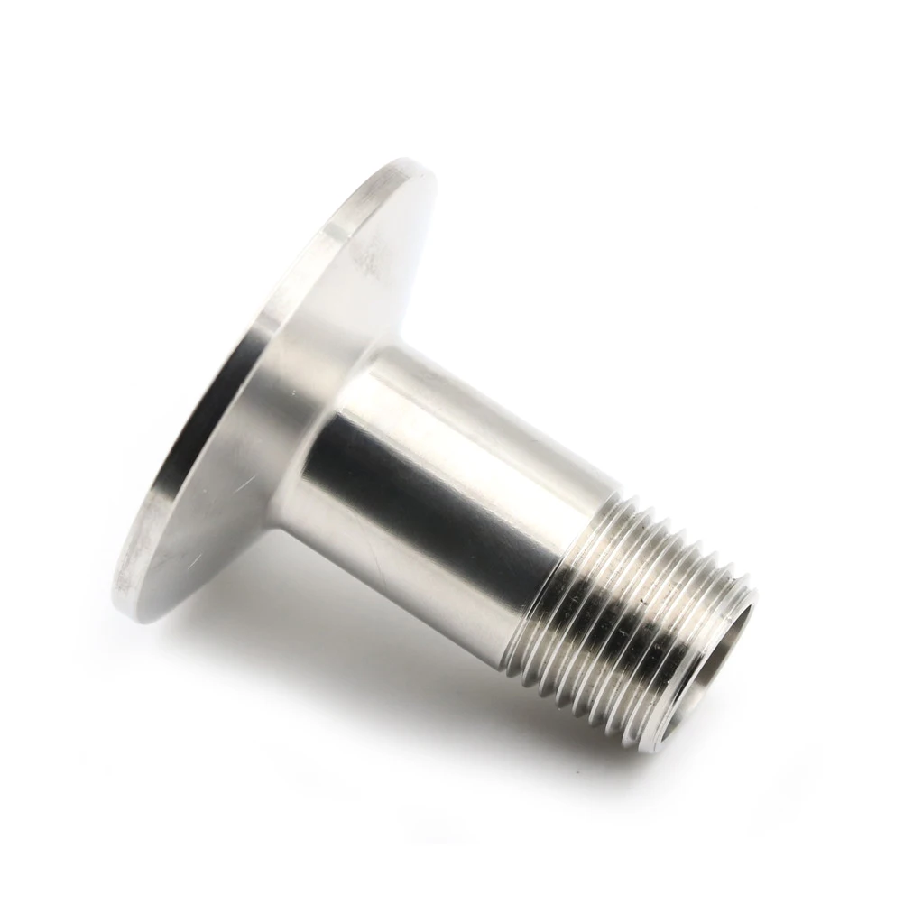 

1PCS High Quality 1/2" DN15 Stainless Steel Sanitary Male Threaded Ferrule OD 50.5mm fit 1.5" Tri Clamp