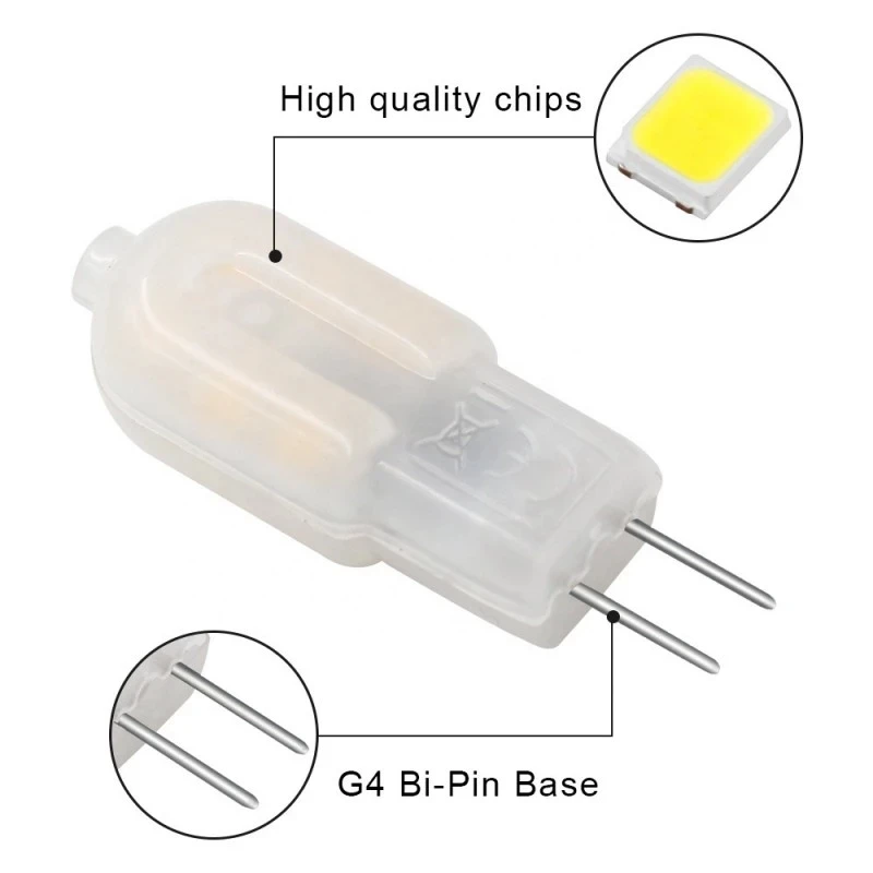 10 шт./лот G4 Светодиодная Лампочка 3 Вт мини светодиодная лампа 220 В переменного