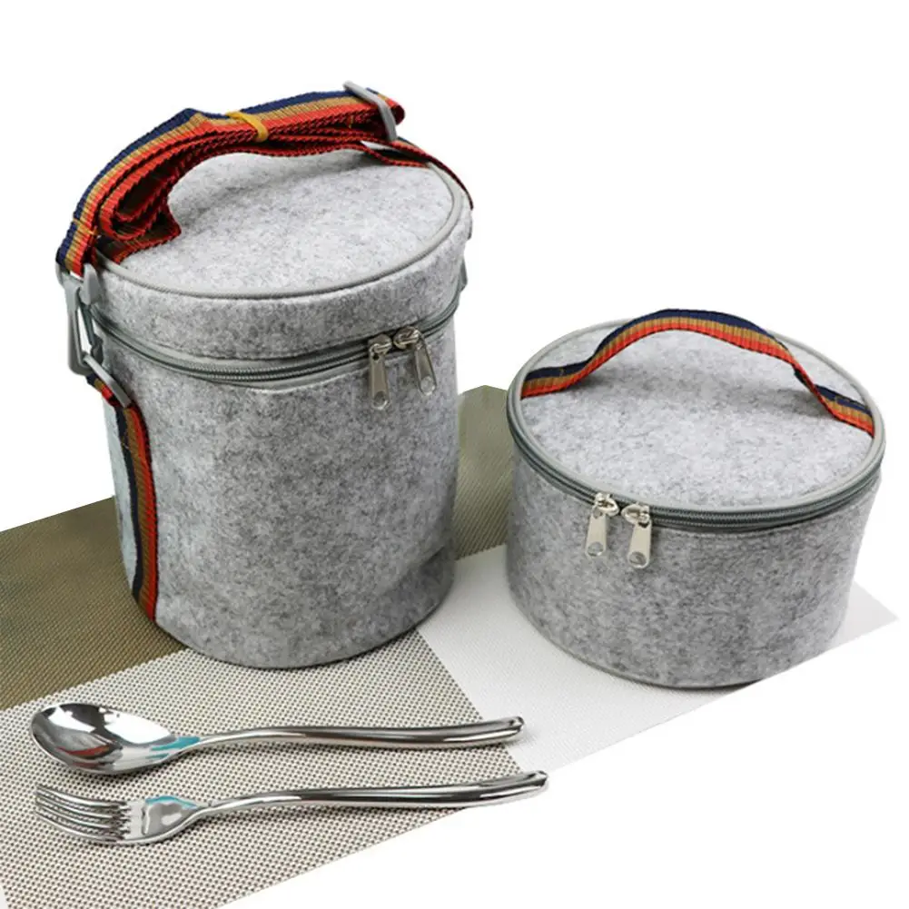 

Экологичные Изолированные сумки из войлочной ткани, изоляционные сумки для ланча, сумки, сумки, Студенческая круглая Сумка-тоут из фольги, с...