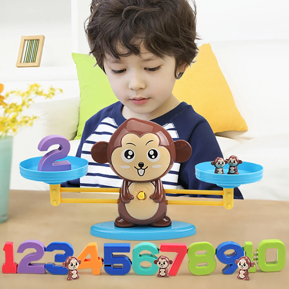 

Цифровая балансировочная игрушка с животными, вычитаемая арифметическая настольная игра, головоломка для раннего обучения, математическа...