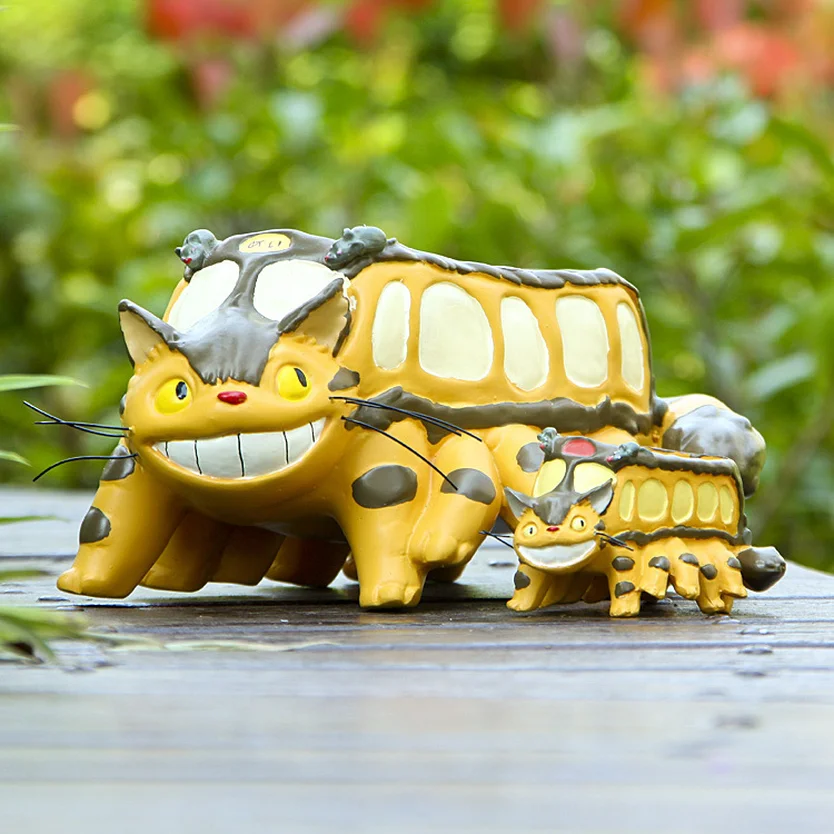 Большой кавайный мультяшный милый очаровательный дикий полосатый Кот автобус