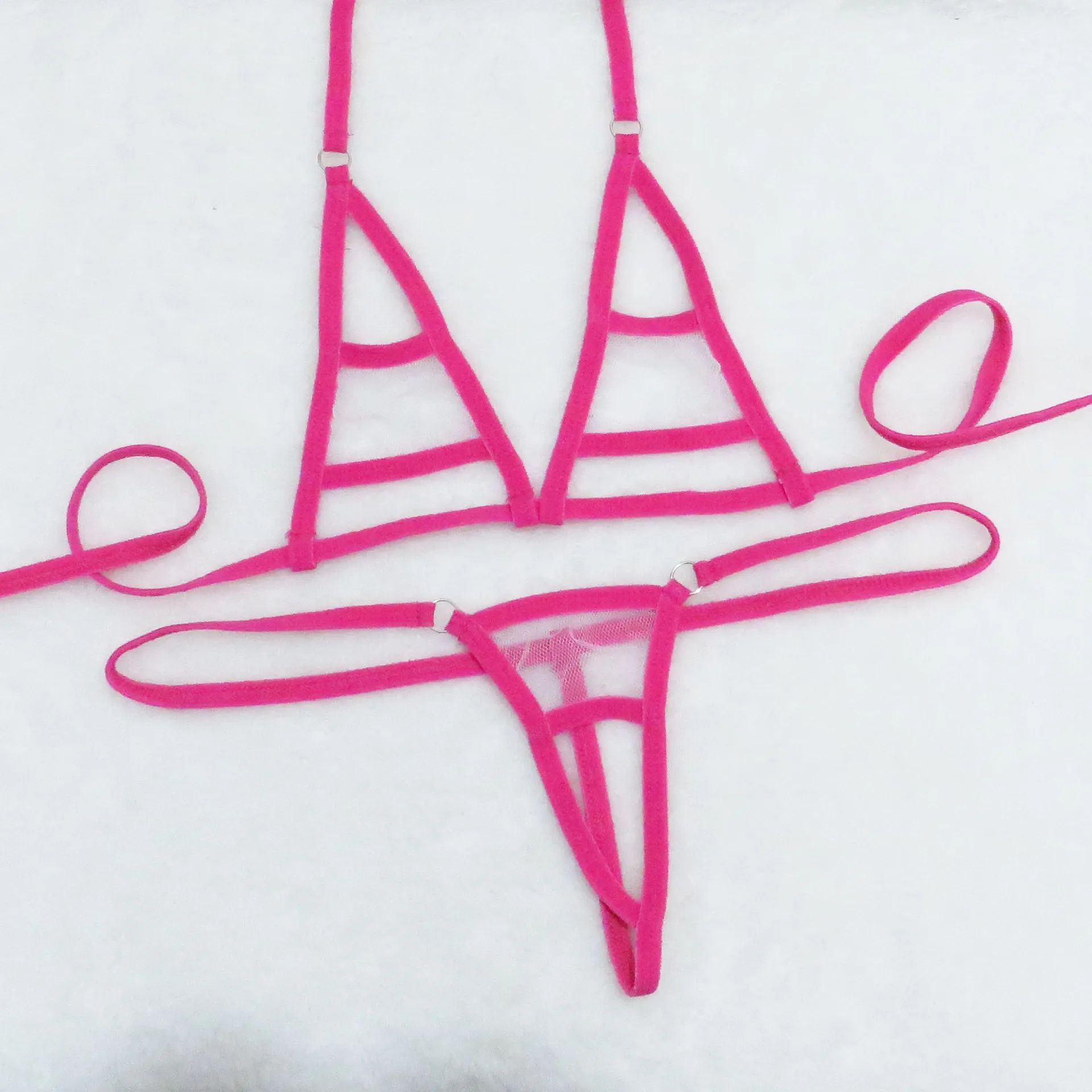 Горячие экзотические мини бикини Женский минималистичный купальник стринги