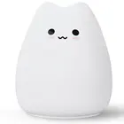 Силиконовая лампа с маленьким милым котом, моделирующая лампа, мультяшный милый ночсветильник, декоративная лампа, цветная, меняющая цвет, атмосферная лампа