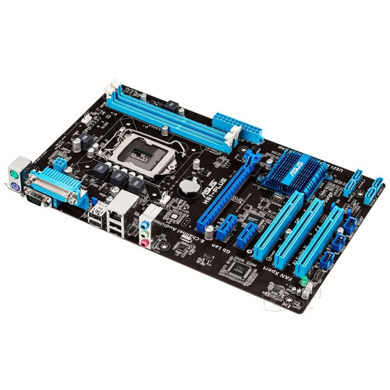 LGA 1155 For Intel H61 ASUS H61-Plus 100% Original Motherboards DDR3 16G Desktop Mainboard PCI-E X16 Systemboard Used | Компьютеры и