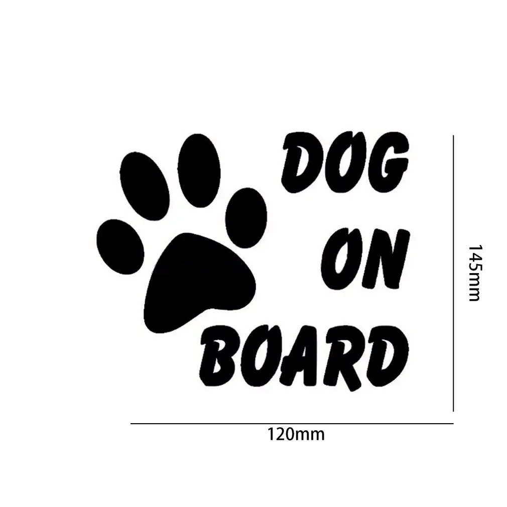 

Cute Dog on Board Car Sticker Car-Styling Pet Footprint Paw Puppy Reflective Stickers Decals Car Styling Accessories