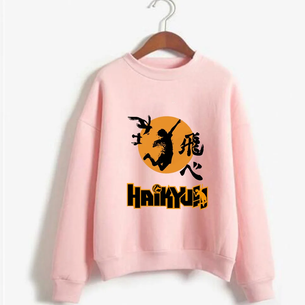 

Haikyuu Hoodies Harajuku Karasuno Fly High Sweatshirts Unisex Tops