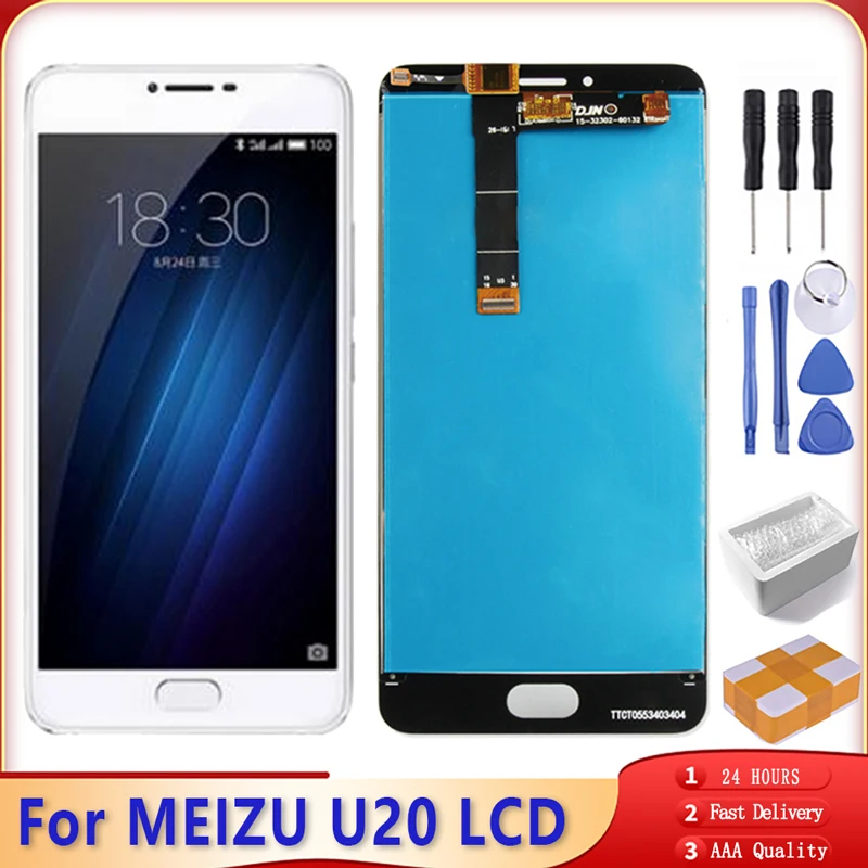 5 &quotдля MEIZU U20 ЖК дисплей с сенсорным экраном дигитайзер сборка рамкой бесплатный