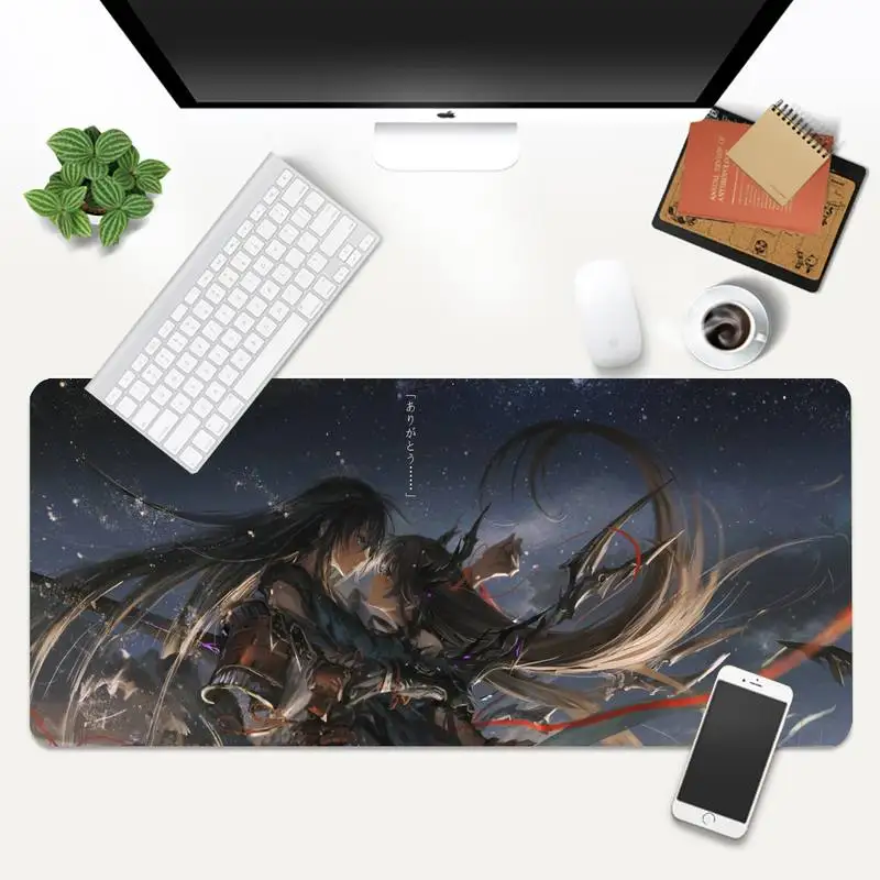 

Pixiv Fantasia Gaming Player desk laptop Rubber Mouse Mat Animation XL Large Gamer Keyboard PC Desk Mat Takuo Tablet Mousepads
